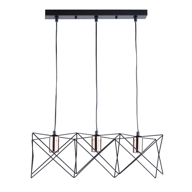 Lorenz 3 - Light Black Kitchen Island Pendant