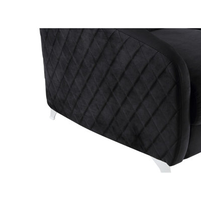 36" Velvet Modern Chic Accent Armchair