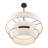 4 - Light Steel Dimmable Drum Chandelier-254080577-254080576