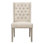Diana 2-Toned Oatmeal Linen And Jute Dining Chair
