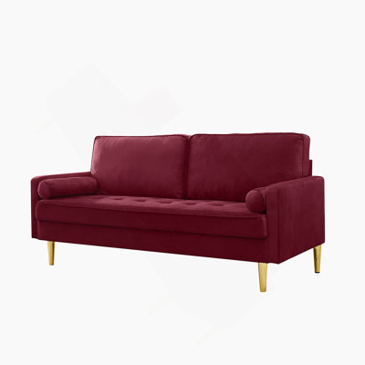 Luxurious Velvet Sofa with High-Density Foam and Durable Pine Wood Frame, Perfect for Comfort and Style in Any Living Room