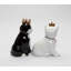 Prince et princesse chat poivre et sel