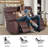  Edder 60.5"W Power Reclining Sofa With USB Ports & Deep Seat-2036799389