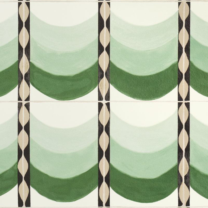 Schumacher x Celerie Kemble Sintra Wallpaper, Green