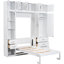 Lit simple blanc avec tablettes et compartiments de rangement - Améliorez les tiroirs de vos armoires de chambre à coucher