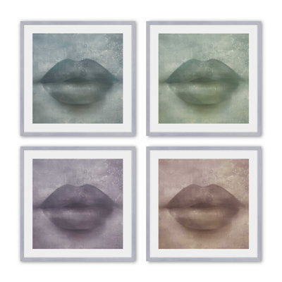" Whispered Kiss Quadrant " by Golden Glow Interiors 4 - Pieces
