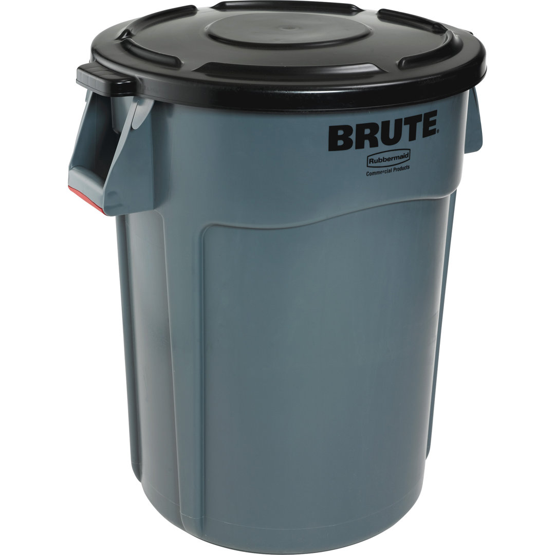 Rubbermaid Commercial Vented Round Brute Container Receptacle 44 Gallon Trash Can Rubbermaid Commercial Products 