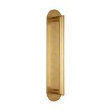Kelly Wearstler Fielle 1-light LED extra large wall sconce in natural brass finish