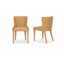 Chaise en cuir brun clair Nolan Slope