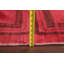 Tapis rouge en laine noué à la main de conception unique 4 pi x 5 pi 4 po New Age