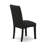7 Piece Dining Table Set Consist of a Rectangle Dinner Table with Butterfly Leaf and 6 Black Color Linen Fabric Parson Chairs, Black-1713496800-1713496803