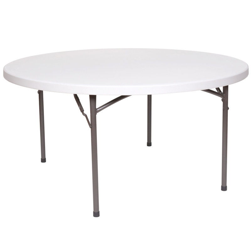 Table pliante portative en plastique Rhinolite, H 30 po x l 60 po x P 60 po