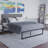 Morgan 14" Metal Platform Bed Frame with Steel Slat Supports and Quick Lock Functionality-1884572775