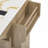 55.5" Fluted Kitchen Island With 2 Drop Leaf, Kitchen Storage Cart With Power Outlet-278207370