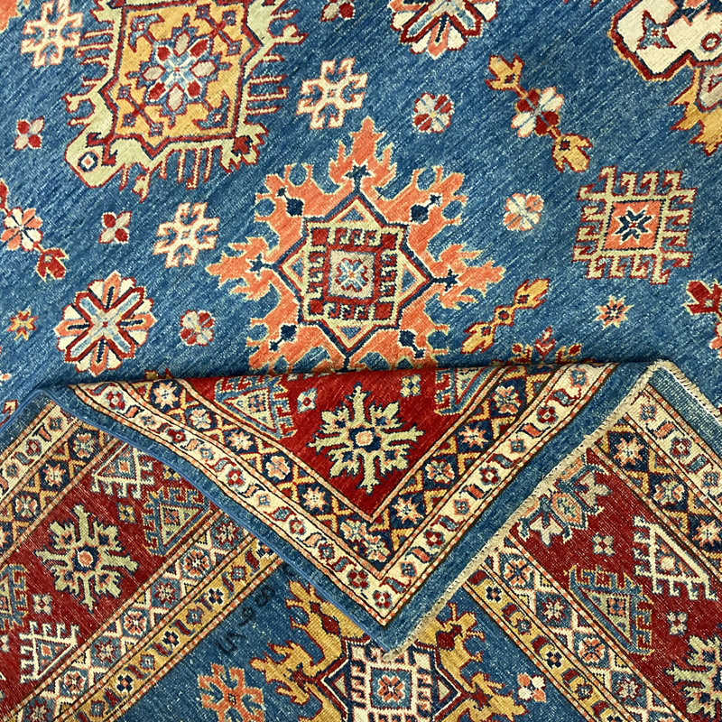 Tapis rectangulaire en laine de conception unique 7 pi 10 po x 9 pi 11 po