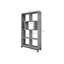 Villanders 200cm H x 100cm W Solid Wood Geometric Bookcase-41159459