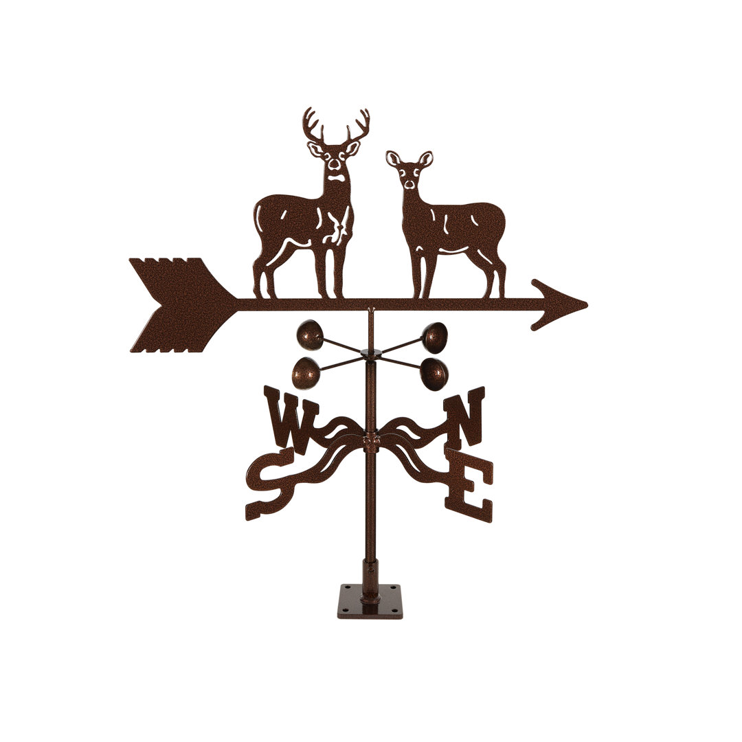 Hadiya Standing Deer Weathervane Millwood Pines Mount 