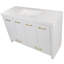 Ensemble de meuble-lavabo simple 49 po Blanche-539757771