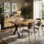Metal Base Dining Table