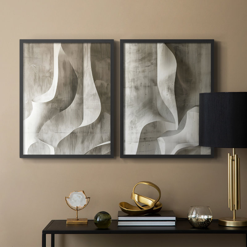 Série ABSTRACT CDLX - Reproduction encadrée de qualité supérieure - prête à être accrochée - aucun clou requis - aucun clou requis