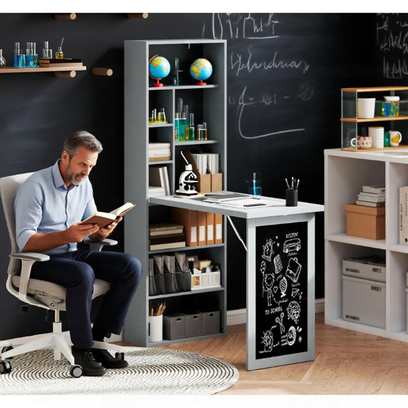 Bureau d'ordinateur pliable, bureau d'ordinateur mural