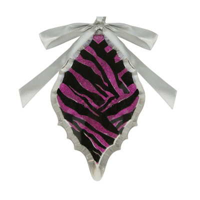 5.75" Glittered Diamond Prism Christmas Ornament