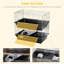 Cage à souris à 2 niveaux, cage de furet avec plat et bouteille, rampe, 2 portes
