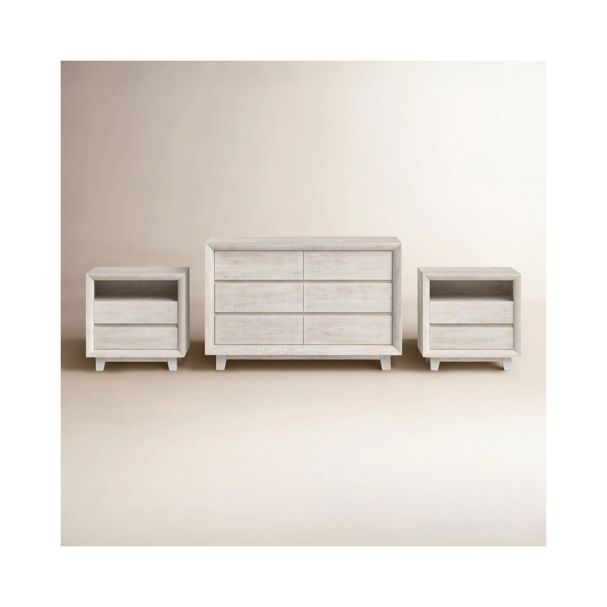 Longfellow 3-piece Nightstand Sand