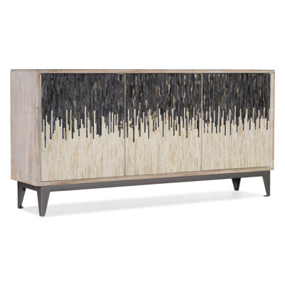 Iron Base Three Door Console