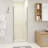 30" W × 72" H Pivot Shower Door – 1/4"(6Mm) Tempered Glass With Explosion-Proof Film, Stainless Steel Handle, Brushed Nickel Aluminum Half Frame, Modern Minimalist Design-118564811