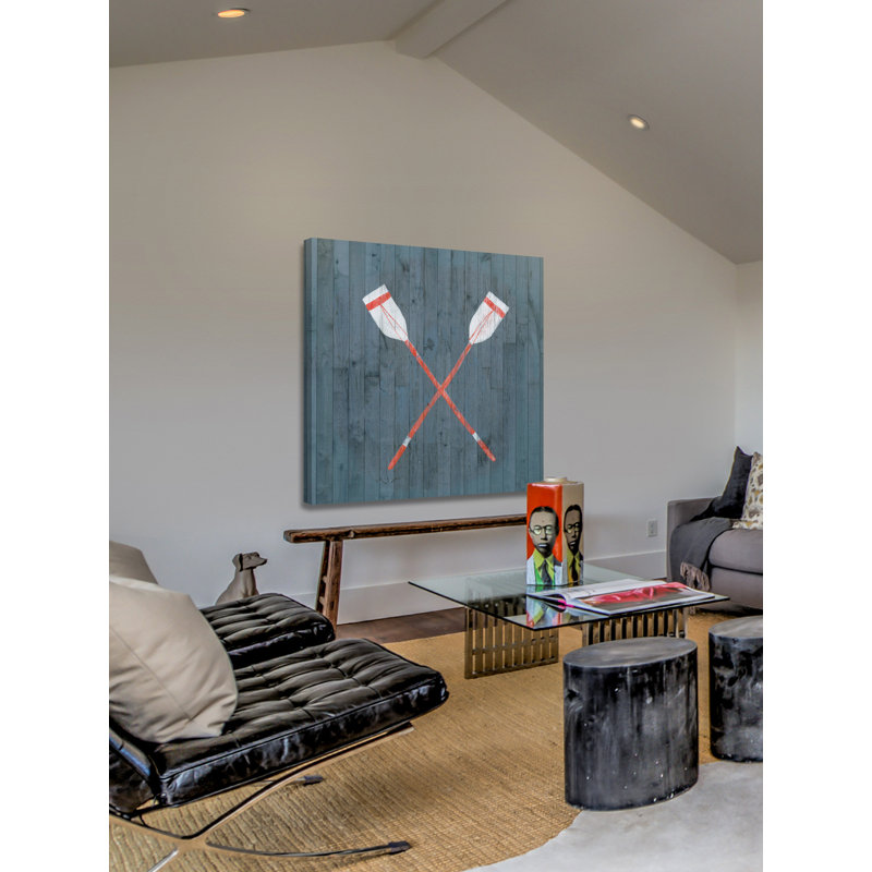 "Crossed Oars II", reproduction sur toile tendue, H 40 po x l 40 po x P 1,5 po