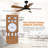 Thar 44'' Ceiling Fan with LED Lights