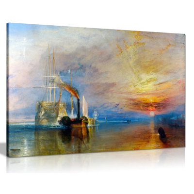 J.M.W. Turner Fighting Temeraire - No Frame Painting on Canvas