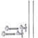 1/2" IPS x 3/8" OD x 20" Bullnose Dual Faucet Supply Lines with Cross Handle Angle Shut Off Valves