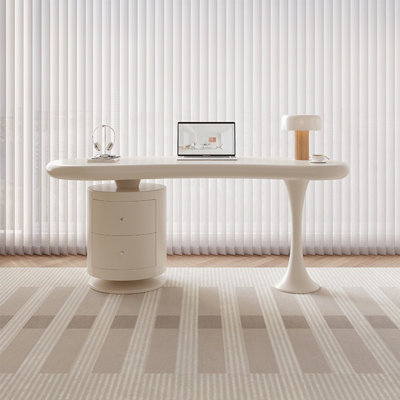 Cream style creative home desk