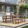 Fleur Rectangular 6 - Person 64" Long Dining Set