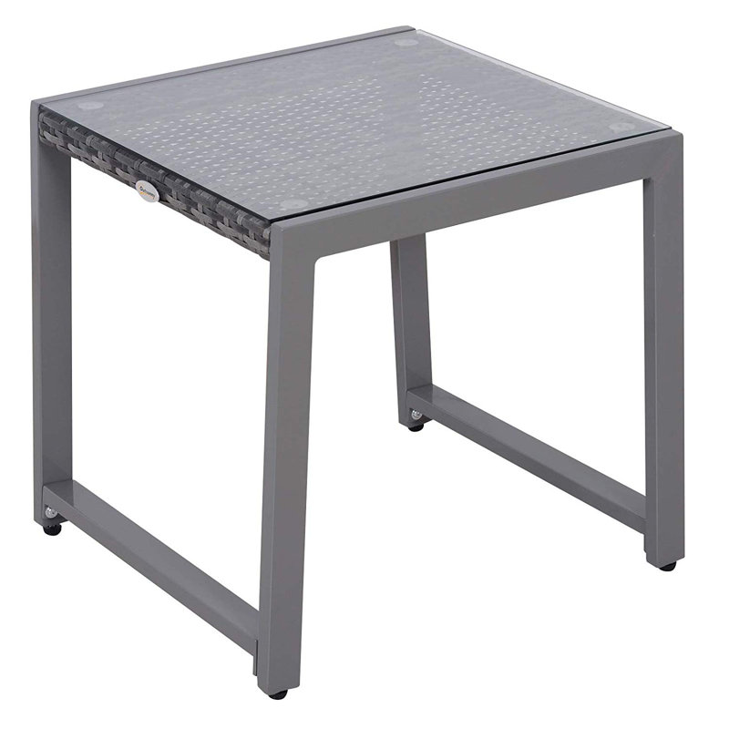 Lionel Square Outdoor Side Table , 50cm cm W 49.5cm cm D