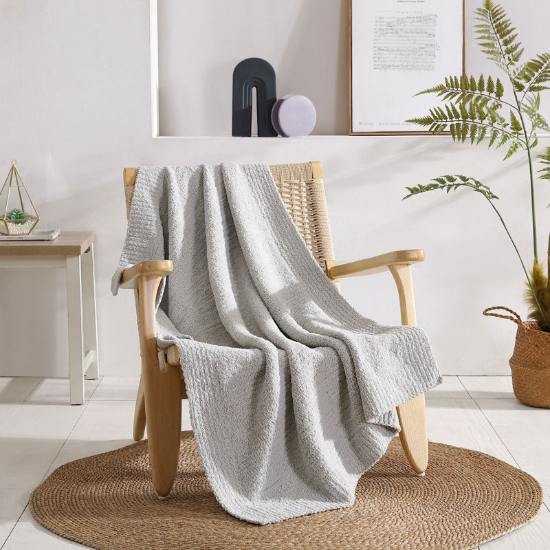Snug Throw Blanket, Cloud Gray