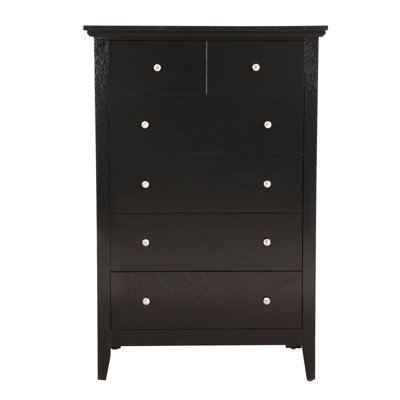 Commode moderne à 6 tiroirs, commode de rangement pour chambre à coucher