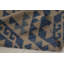 Tapis moderne en laine à tissage plat beige / bleu 12 pi 10 po x 17 pi 8 po Modern