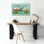 "Epic Graffiti" Comfy Camping 8 "par Melissa Averinos, art mural sur toile, 40 po x 26 po