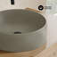 Lavabo vasque rond en béton 14,5 po Lisse-112453217