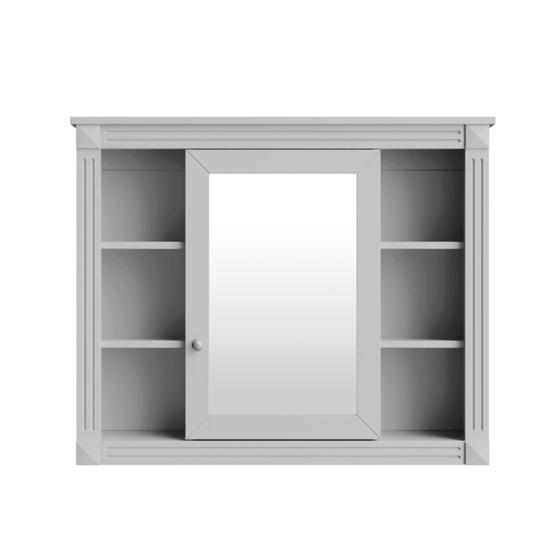 Rangement pour salle de bain Azmina, Gris