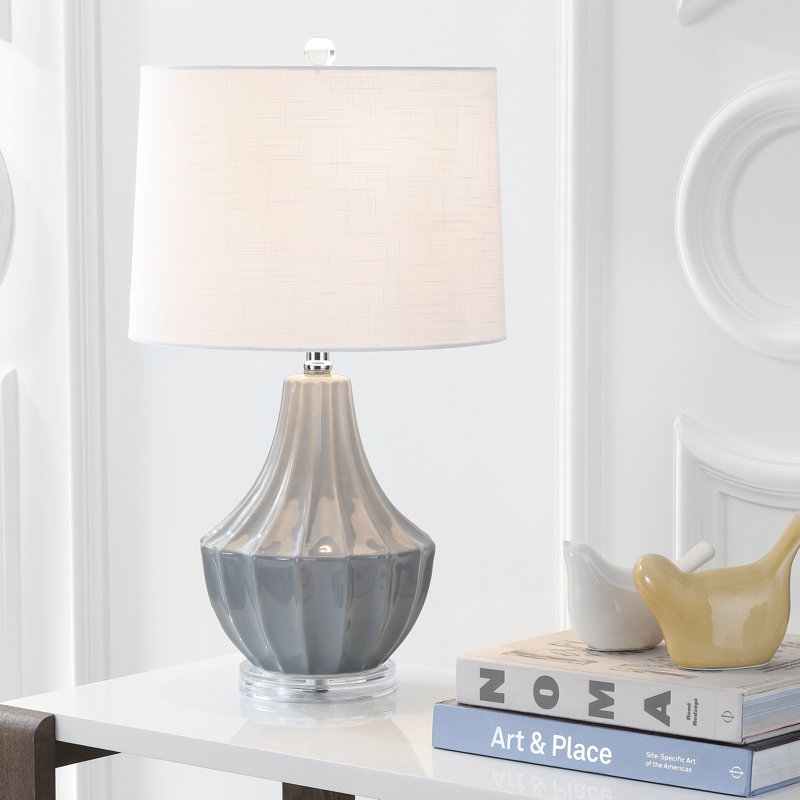 Hufnagel Ceramic Table Lamp, Gray