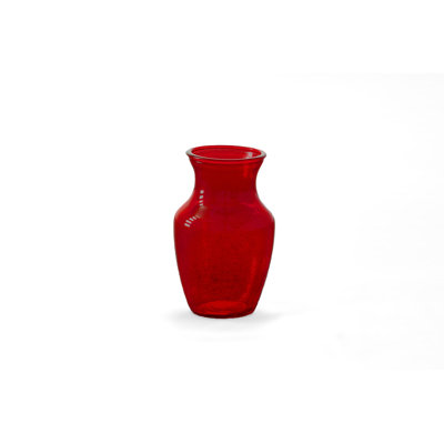 Vase en verre Belly - rouge - H 8,00 po