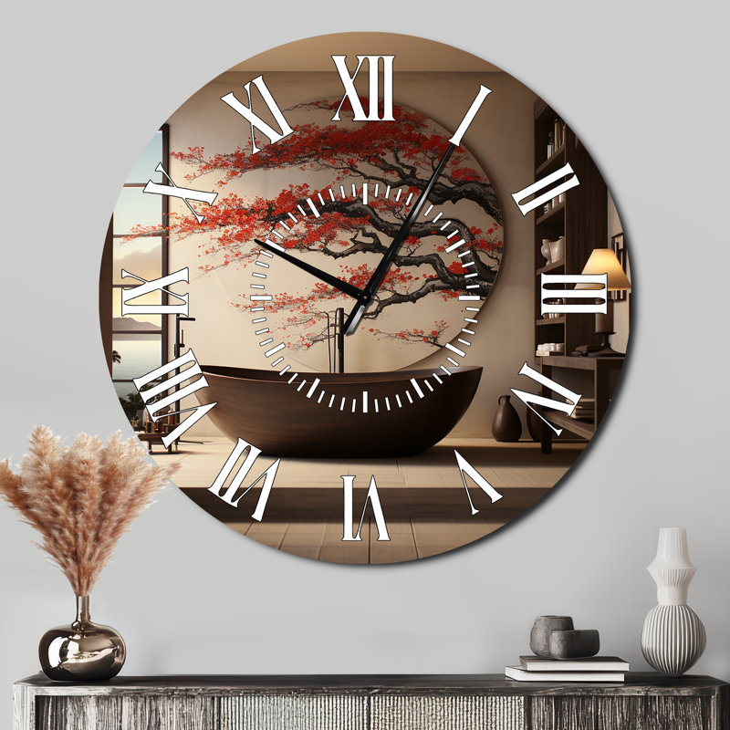 Horloge murale pour salle de bain, Surdimensionné