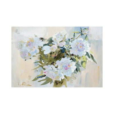 Peonies - Wrapped Canvas Painting