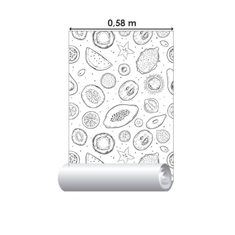 Rouleau de papier peint adhésif Bop, L 10,5 po x l 24 po