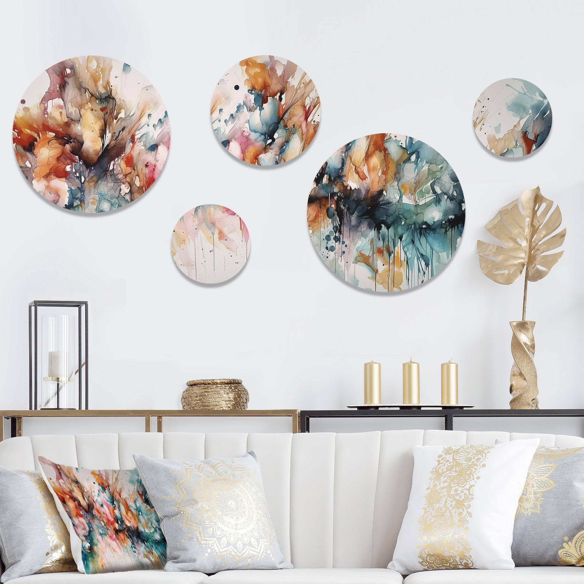 DesignArt Abstract Wall Decor on Metal | Wayfair