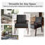 Chaise d'appoint en lin gris clair-590589699